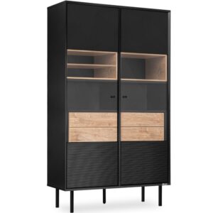 Wohnli Möbelsuche - Vitrinenschrank mit Außenseiteneinlage