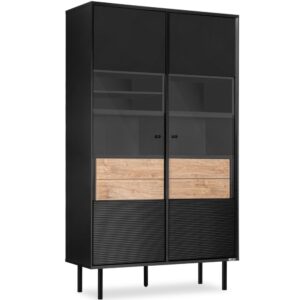 Wohnli Möbelsuche - Vitrinenschrank mit Außenseiteneinlage