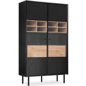 Wohnli Möbelsuche - Vitrinenschrank mit Kreuzeinlage