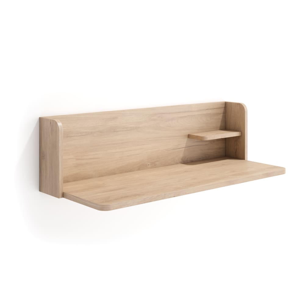 wohnli-moebel-suche-Wand-Schreibtisch-aus-Melamin-in-Hell-Eiche-25x90x35-cm Wohnli Möbelsuche - Wand-Schreibtisch aus Melamin in Hell-Eiche 25x90x35 cm