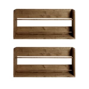 wohnli-moebel-suche-Wand-Schuhregal-aus-Holz-2-Stueck-in-Braun Wohnli Möbelsuche - Wand-Schuhregal aus Holz (2 Stück) in Braun