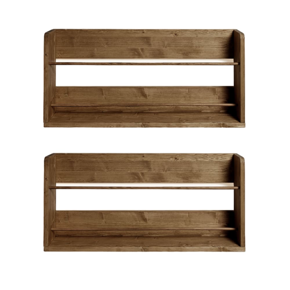 wohnli-moebel-suche-Wand-Schuhregal-aus-Holz-2-Stueck-in-Braun Wohnli Möbelsuche - Wand-Schuhregal aus Holz (2 Stück) in Braun