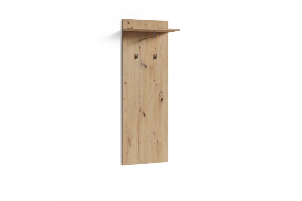 wohnli-moebel-suche-Wandpaneel-2-Haken-und-1-Regal-B-48-H-140-T-28-cm-natur Wohnli Möbelsuche - Wandpaneel