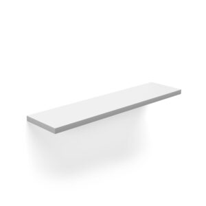 Wohnli Möbelsuche - Wandregal aus Melamin in Weiß 90x18x2 cm