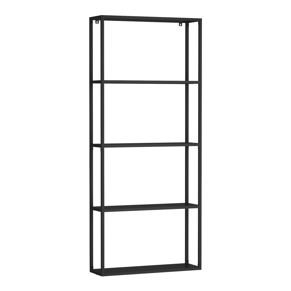 wohnli-moebel-suche-Wandregal-aus-Metall-140-x-60-x-18-cm-in-Schwarz Wohnli Möbelsuche - Wandregal aus Metall 140 x 60 x 18 cm