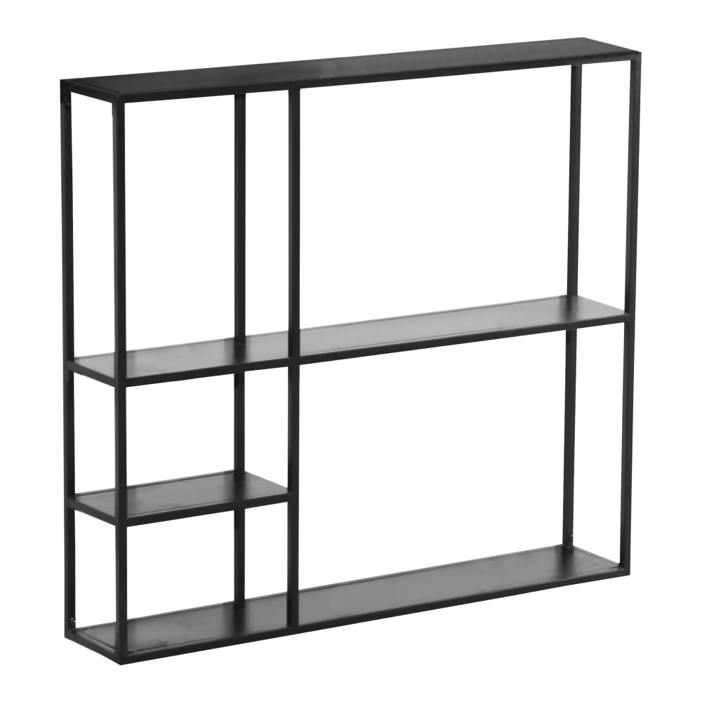 Wohnli Möbelsuche - Wandregal aus Metall 90 x 100 x 18 cm