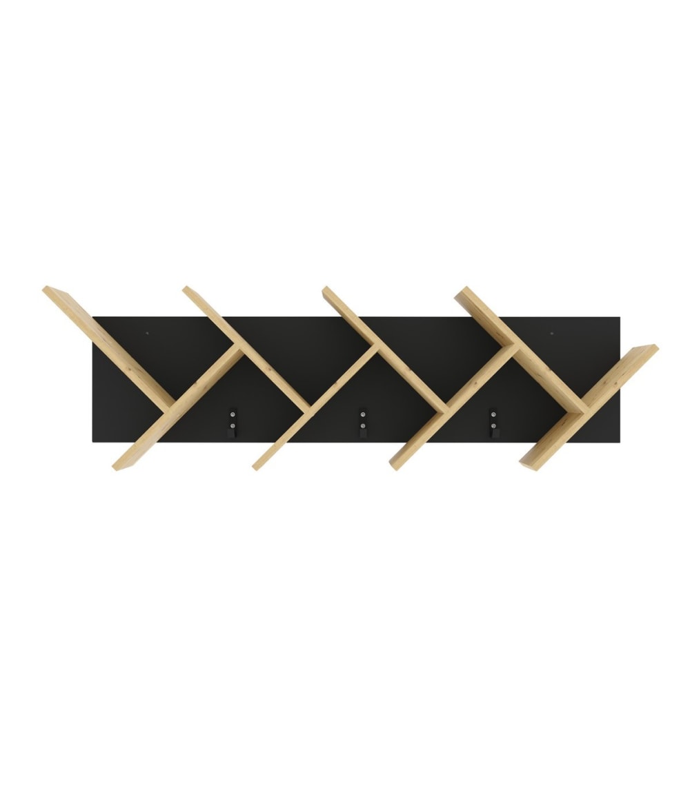 wohnli-moebel-suche-Wandregal-fuer-Buecher-L127.5-cm-Braun Wohnli Möbelsuche - Wandregal für Bücher L127.5 cm - Braun