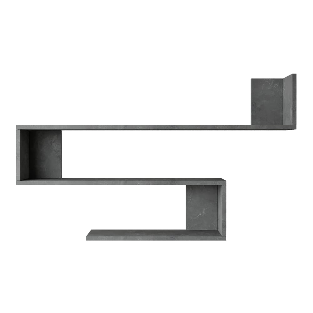 Wohnli Möbelsuche - Wandregal mit 3 Ablagen in Holzoptik 72 x 120 x 15 cm