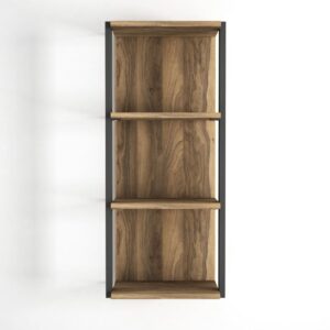 Wohnli Möbelsuche - Wandregal mit 3 Fächern und Metallrahmen