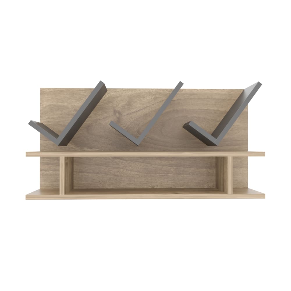 wohnli-moebel-suche-Wandregal-mit-4-Faechern-braun-und-grau-45x90x23-cm Wohnli Möbelsuche - Wandregal mit 4 Fächern