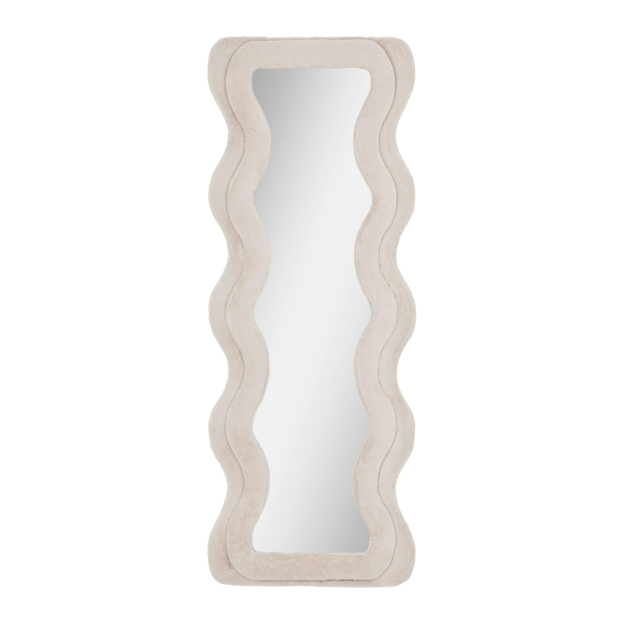 wohnli-moebel-suche-Wandspiegel-Suki-Rahmen-Kunstfell-Taupe Wohnli Möbelsuche - Wandspiegel Suki Rahmen Kunstfell Taupe