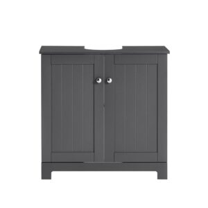 Wohnli Möbelsuche - Waschbeckenunterschrank Holz Dunkelgrau