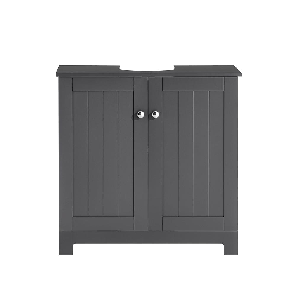 Wohnli Möbelsuche - Waschbeckenunterschrank Holz Dunkelgrau