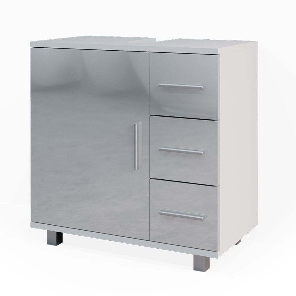 wohnli-moebel-suche-Waschbeckenunterschrank-Weiss-Hochglanz-60-x-60.8cm Wohnli Möbelsuche - Waschbeckenunterschrank