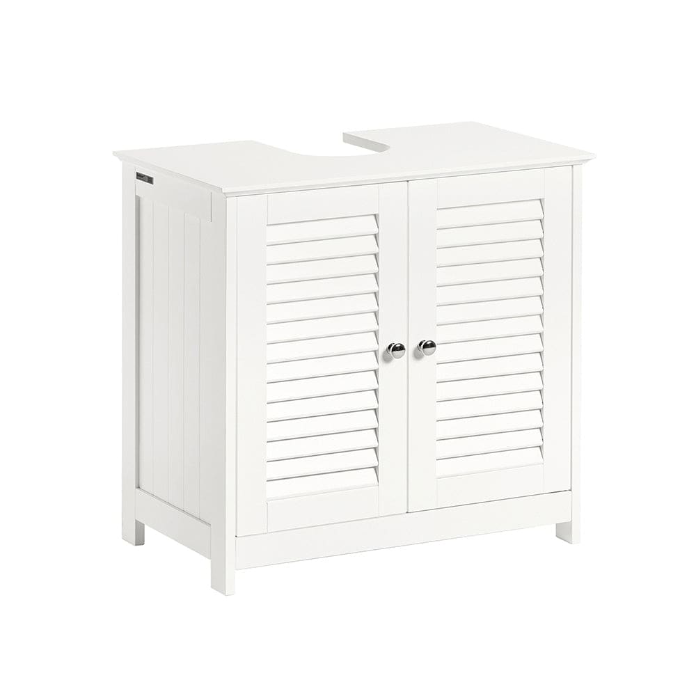 Wohnli Möbelsuche - Waschbeckenunterschrank mit 2 Türen Holz Weiß