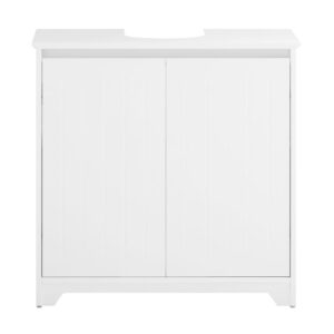 wohnli-moebel-suche-Waschbeckenunterschrank-mit-2-Tueren-aus-Holz-Weiss Wohnli Möbelsuche - Waschbeckenunterschrank mit 2 Türen aus Holz Weiß