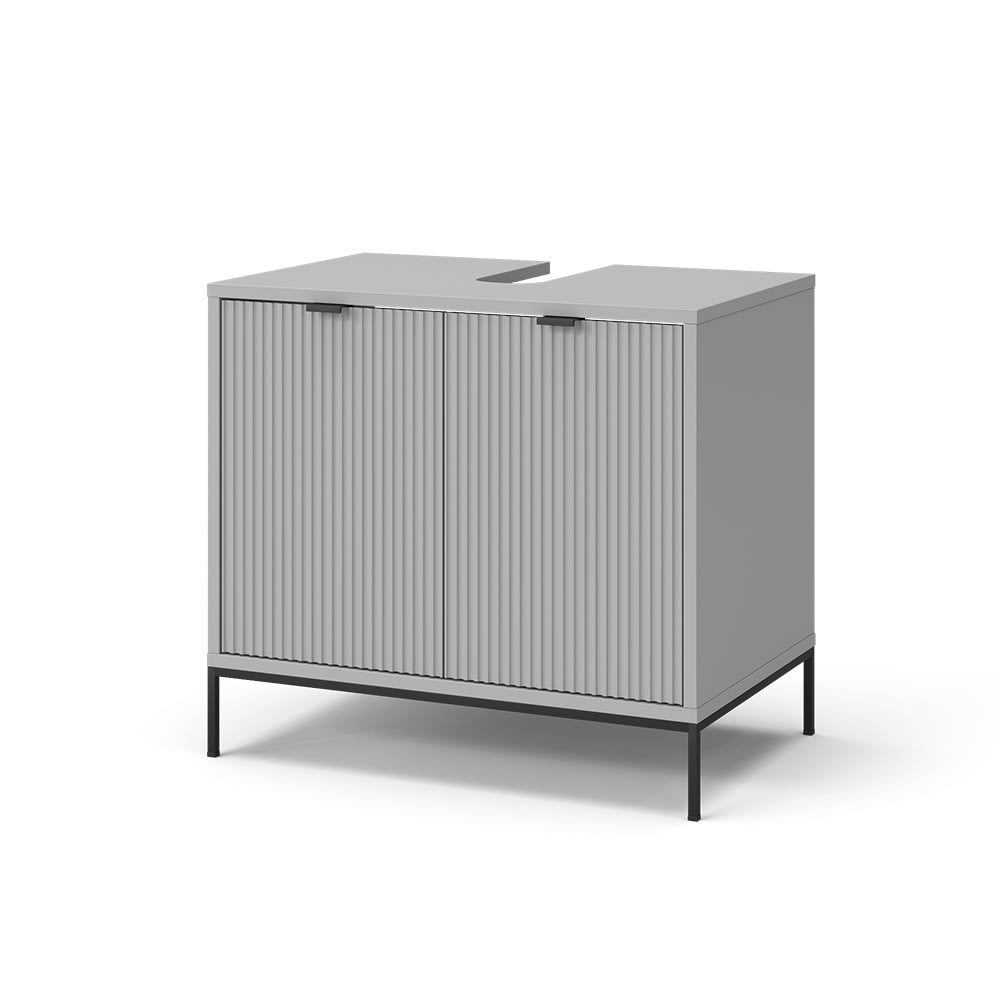 wohnli-moebel-suche-Waschbeckenunterschrank-mit-Tueren-Grau-70-x-63cm Wohnli Möbelsuche - Waschbeckenunterschrank mit Türen