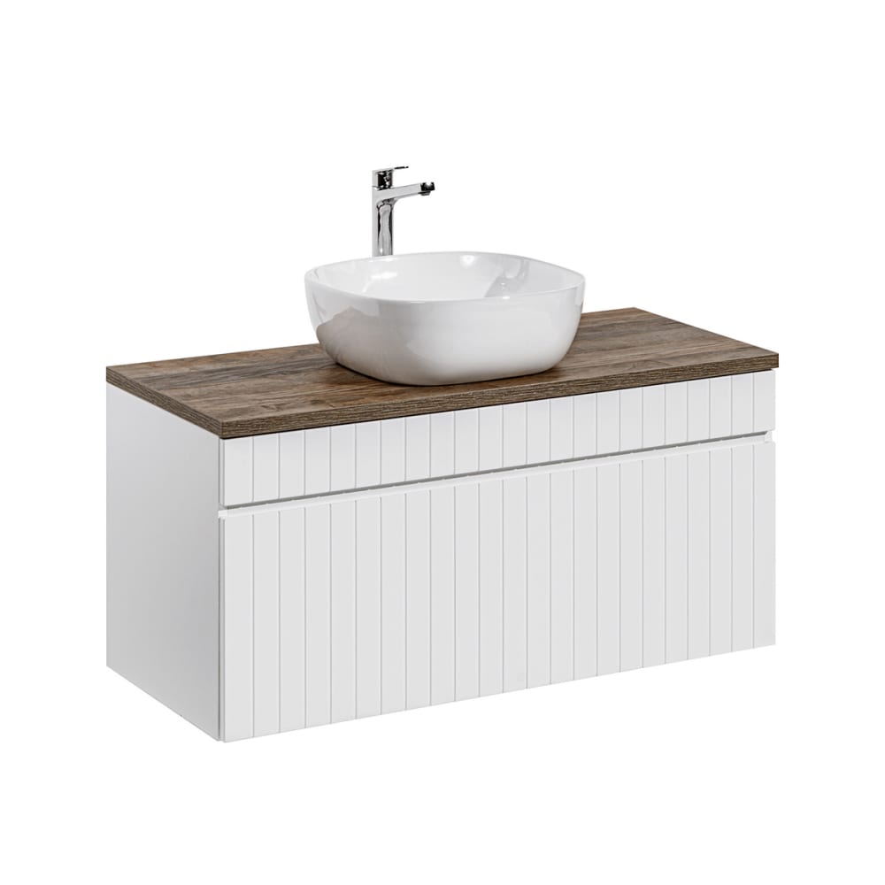 wohnli-moebel-suche-Waschtisch-1-Schublade-Weiss-100cm Wohnli Möbelsuche - Waschtisch 1 Schublade