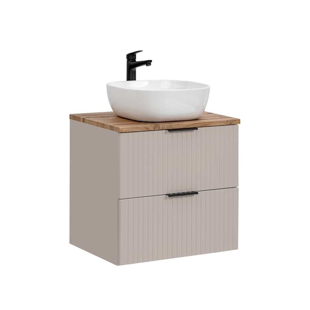 wohnli-moebel-suche-Waschtisch-2-Schubladen-Beige-60cm Wohnli Möbelsuche - Waschtisch 2 Schubladen