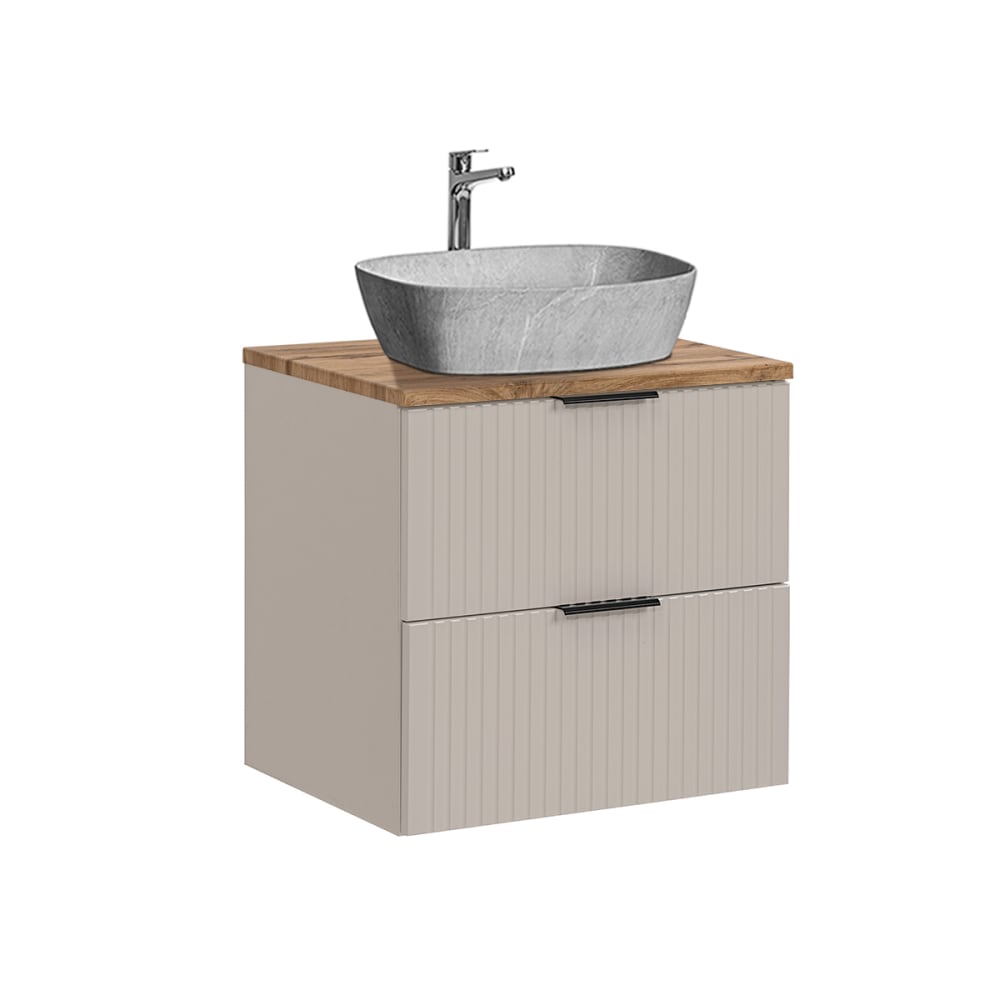 wohnli-moebel-suche-Waschtisch-2-Schubladen-Beige-60cm Wohnli Möbelsuche - Waschtisch 2 Schubladen