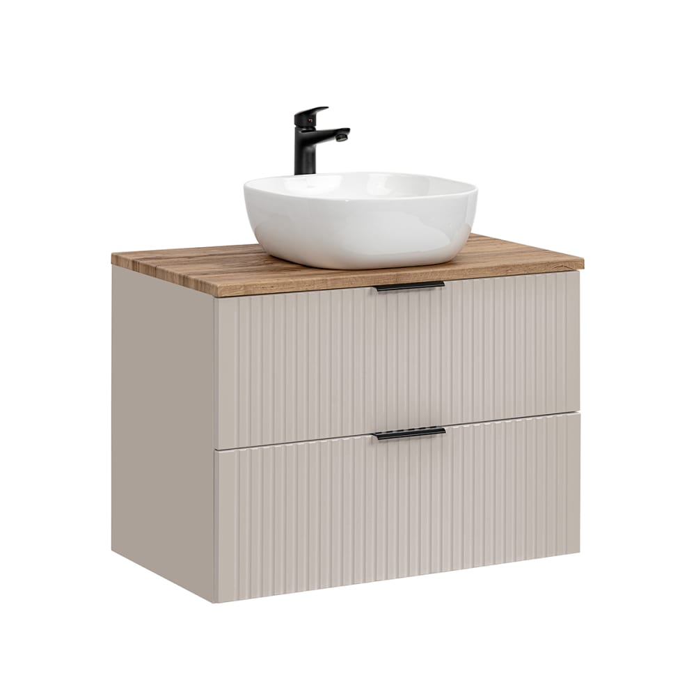 wohnli-moebel-suche-Waschtisch-2-Schubladen-Beige-80cm Wohnli Möbelsuche - Waschtisch 2 Schubladen