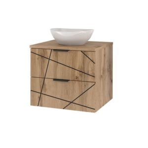 wohnli-moebel-suche-Waschtisch-2-Schubladen-Holzoptik-60cm Wohnli Möbelsuche - Waschtisch 2 Schubladen