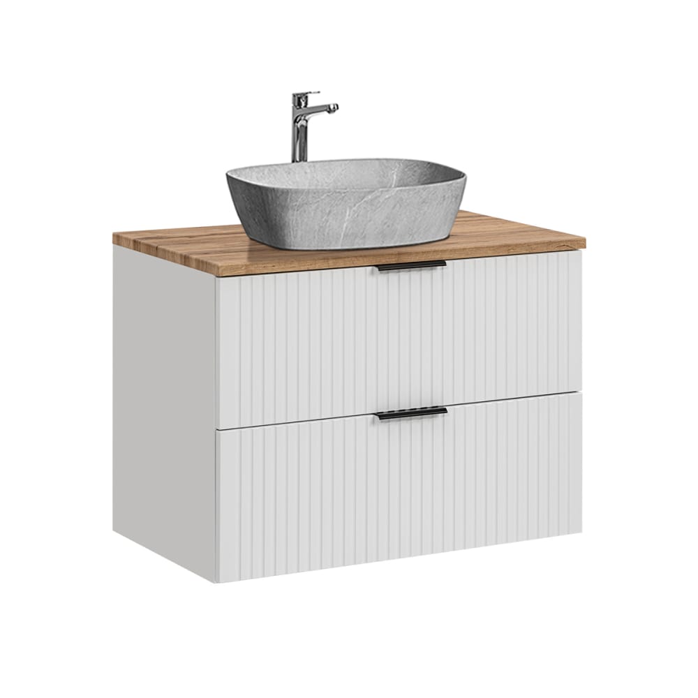 wohnli-moebel-suche-Waschtisch-2-Schubladen-Weiss-80cm Wohnli Möbelsuche - Waschtisch 2 Schubladen