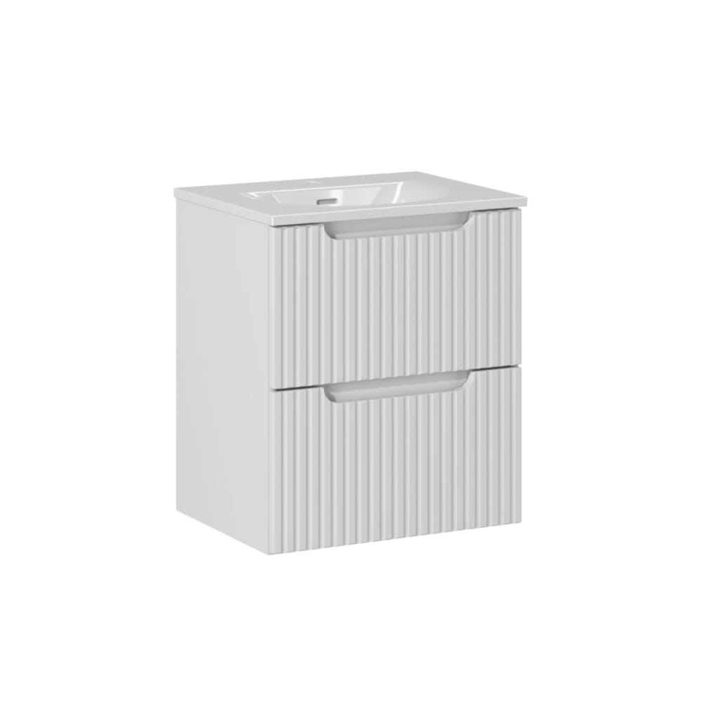 wohnli-moebel-suche-Waschtisch-mit-2-Schubladen-Weiss-50cm Wohnli Möbelsuche - Waschtisch mit 2 Schubladen