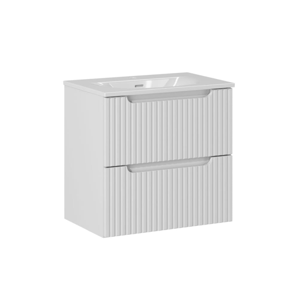 wohnli-moebel-suche-Waschtisch-mit-2-Schubladen-Weiss-60cm Wohnli Möbelsuche - Waschtisch mit 2 Schubladen