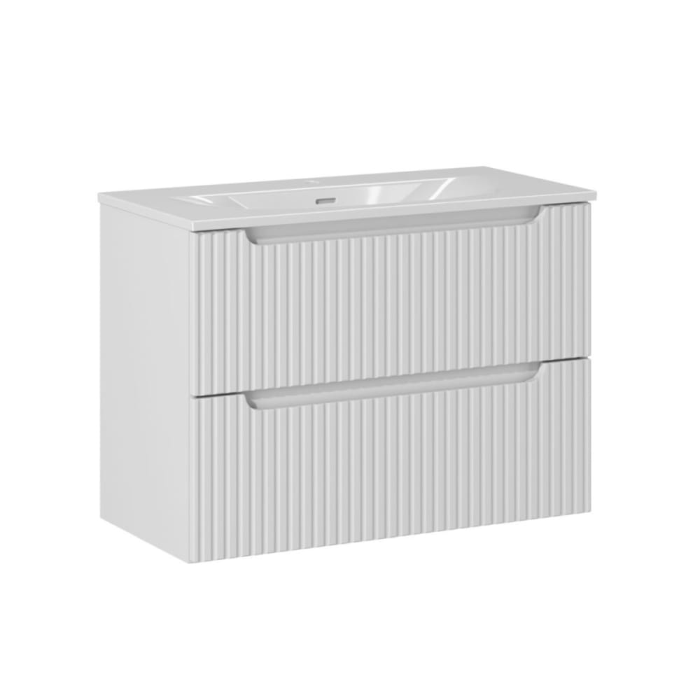 wohnli-moebel-suche-Waschtisch-mit-2-Schubladen-Weiss-80cm Wohnli Möbelsuche - Waschtisch mit 2 Schubladen