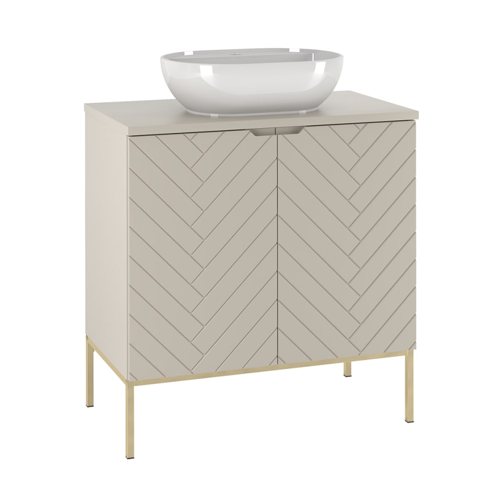 wohnli-moebel-suche-Waschtisch-mit-2-Tueren-Kaschmir-80.6cm Wohnli Möbelsuche - Waschtisch mit 2 Türen