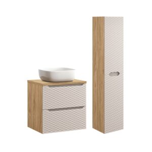 Wohnli Möbelsuche - Waschtisch und Hängesäule 2 Schubladen