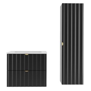 Wohnli Möbelsuche - Waschtisch und Hängesäule 2 Schubladen