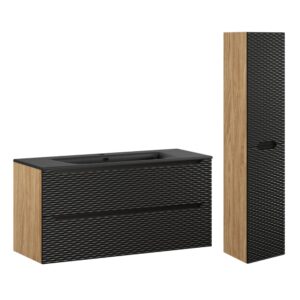 Wohnli Möbelsuche - Waschtisch und Hängesäule 2 Schubladen