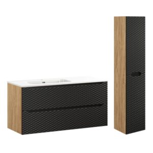 Wohnli Möbelsuche - Waschtisch und Hängesäule 2 Schubladen