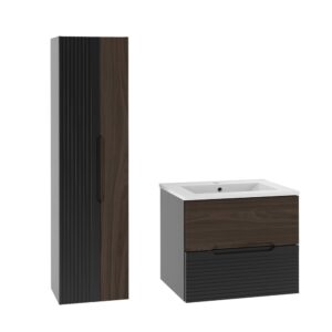 Wohnli Möbelsuche - Waschtisch und Hängesäule 2 Schubladen