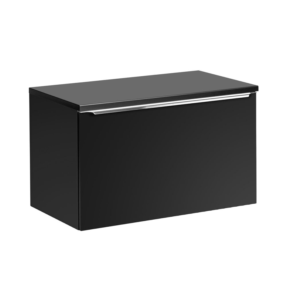 wohnli-moebel-suche-Waschtischunterschrank-1-Schublade-Schwarz-80cm Wohnli Möbelsuche - Waschtischunterschrank 1 Schublade