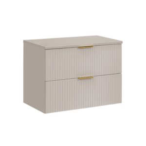 wohnli-moebel-suche-Waschtischunterschrank-2-Schubladen-Beige-80cm Wohnli Möbelsuche - Waschtischunterschrank 2 Schubladen