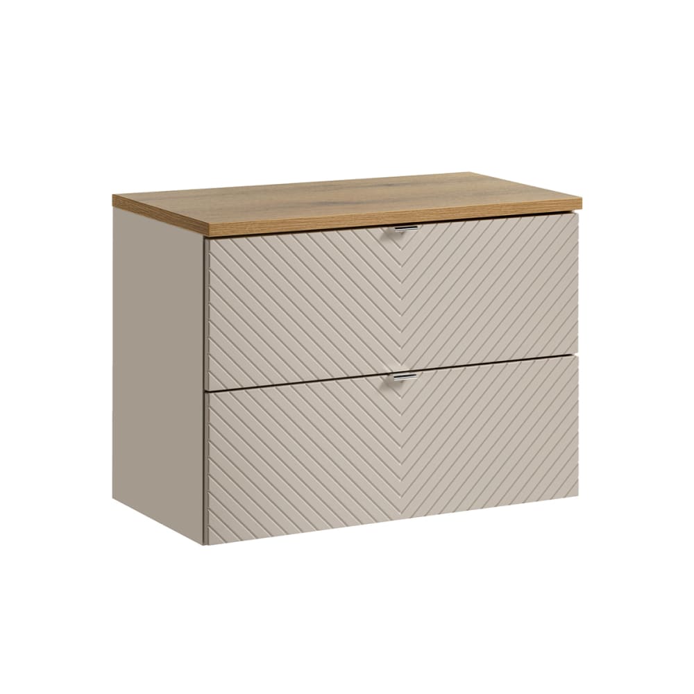 wohnli-moebel-suche-Waschtischunterschrank-2-Schubladen-Kaschmir-80cm Wohnli Möbelsuche - Waschtischunterschrank 2 Schubladen