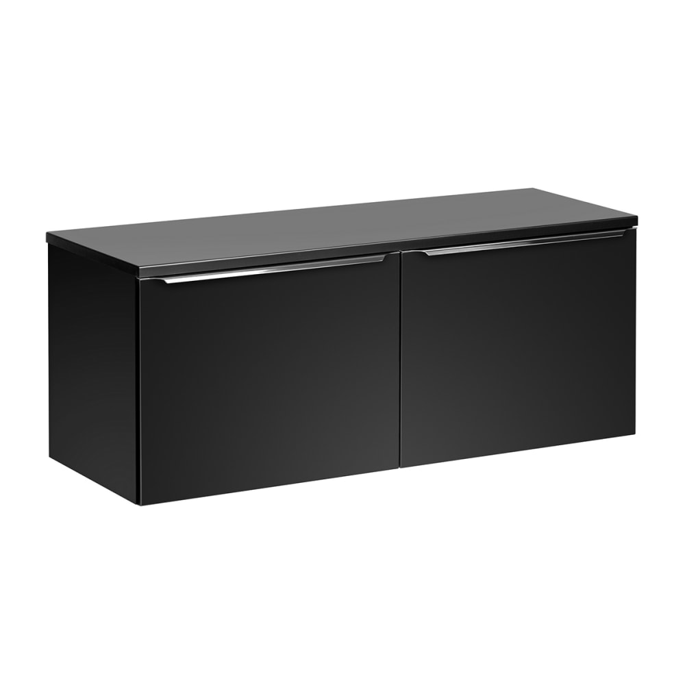 wohnli-moebel-suche-Waschtischunterschrank-2-Schubladen-Schwarz-120cm Wohnli Möbelsuche - Waschtischunterschrank 2 Schubladen