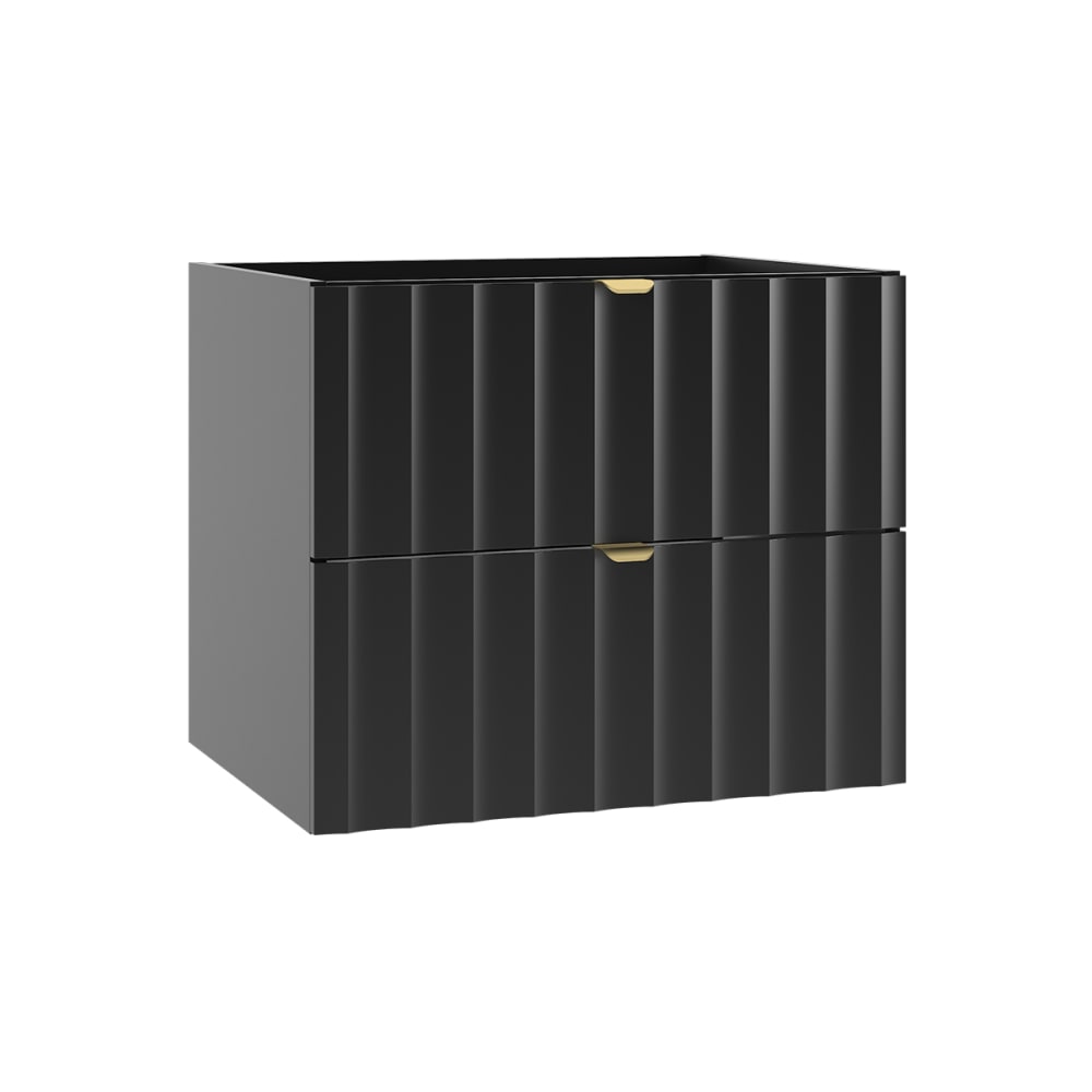 wohnli-moebel-suche-Waschtischunterschrank-2-Schubladen-Schwarz-60cm Wohnli Möbelsuche - Waschtischunterschrank 2 Schubladen