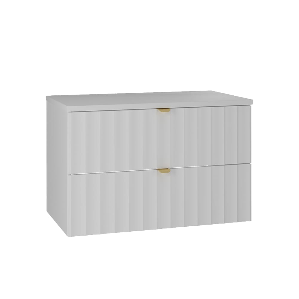 wohnli-moebel-suche-Waschtischunterschrank-2-Schubladen-Weiss-80.6cm Wohnli Möbelsuche - Waschtischunterschrank 2 Schubladen