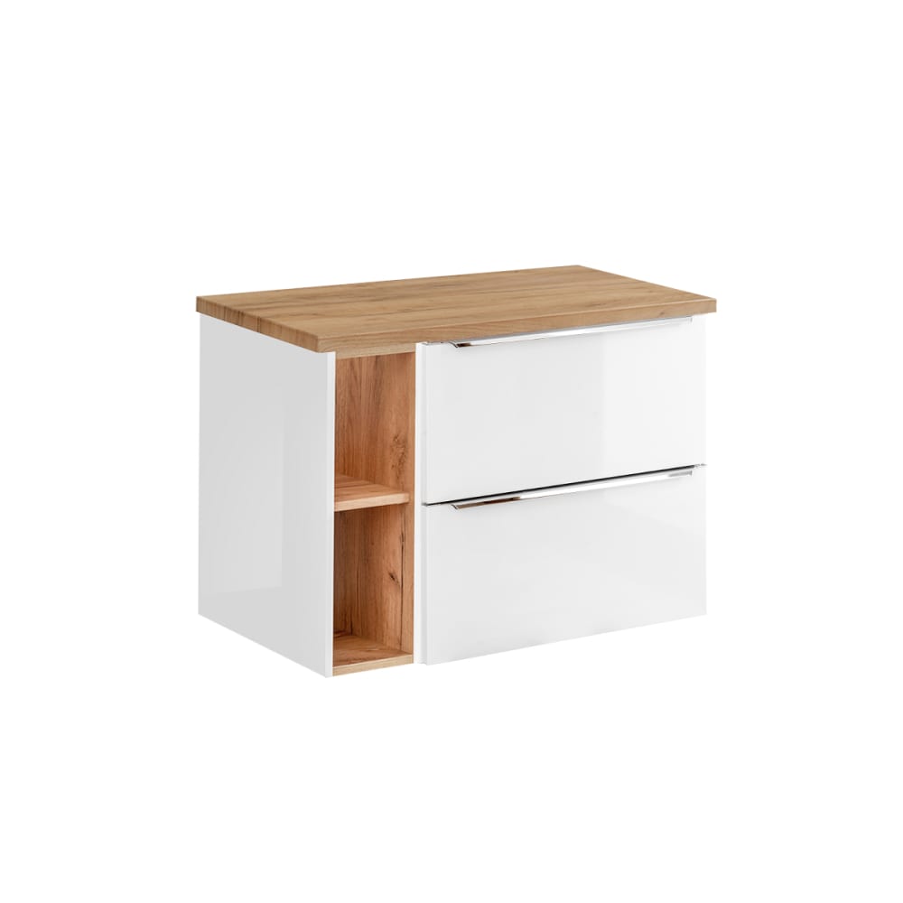 wohnli-moebel-suche-Waschtischunterschrank-2-Schubladen-Weiss-80cm Wohnli Möbelsuche - Waschtischunterschrank 2 Schubladen