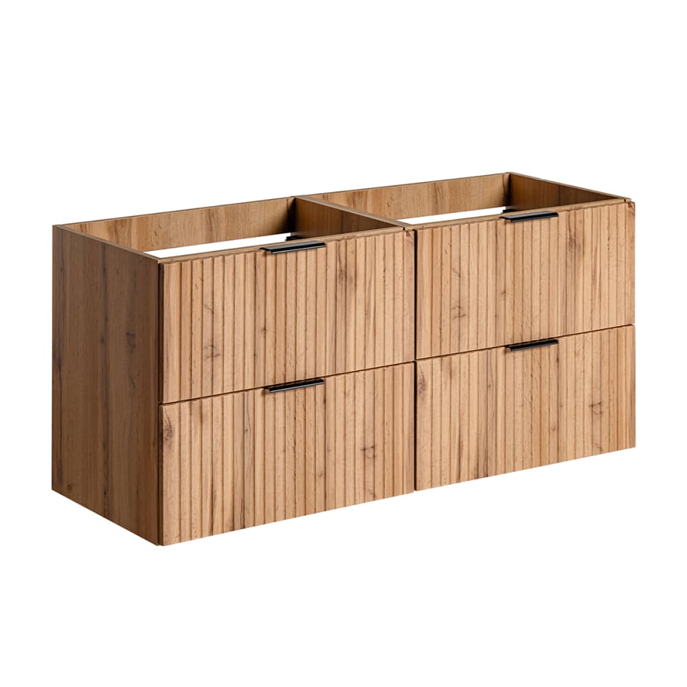 wohnli-moebel-suche-Waschtischunterschrank-4-Schubladen-Eichenoptik-120cm Wohnli Möbelsuche - Waschtischunterschrank 4 Schubladen