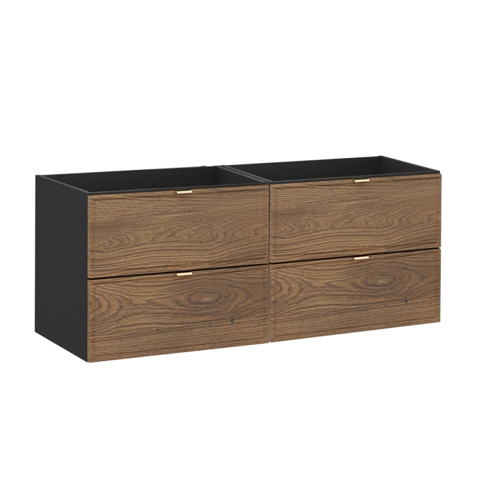 wohnli-moebel-suche-Waschtischunterschrank-4-Schubladen-Holzoptik-und-Schwarz-120cm Wohnli Möbelsuche - Waschtischunterschrank 4 Schubladen