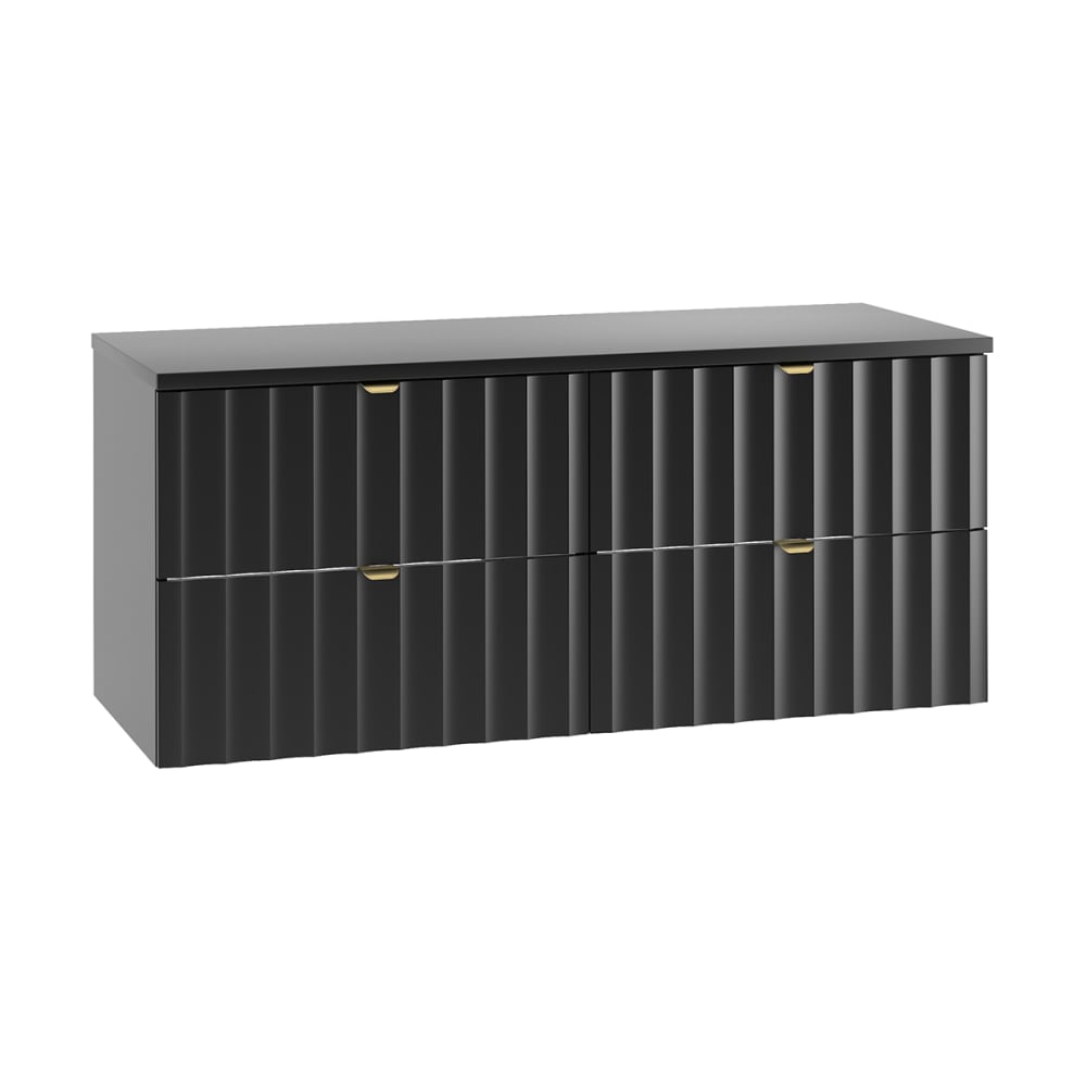 wohnli-moebel-suche-Waschtischunterschrank-4-Schubladen-Schwarz-120.6cm Wohnli Möbelsuche - Waschtischunterschrank 4 Schubladen