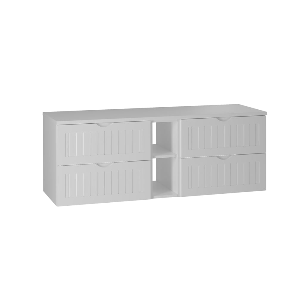 wohnli-moebel-suche-Waschtischunterschrank-4-Schubladen-Weiss-140.6cm Wohnli Möbelsuche - Waschtischunterschrank 4 Schubladen