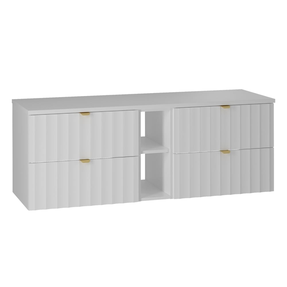wohnli-moebel-suche-Waschtischunterschrank-4-Schubladen-Weiss-140.6cm Wohnli Möbelsuche - Waschtischunterschrank 4 Schubladen