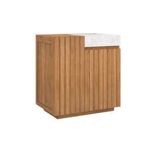 Wohnli Möbelsuche - Waschtischunterschrank aus Holz mit integriertem Waschbecken