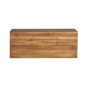 Wohnli Möbelsuche - Waschtischunterschrank aus massivem Teakholz hängend 115 cm